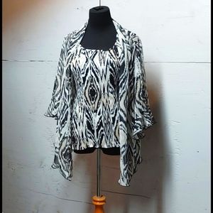 2 piece Dress barn lightweight top size 14-16